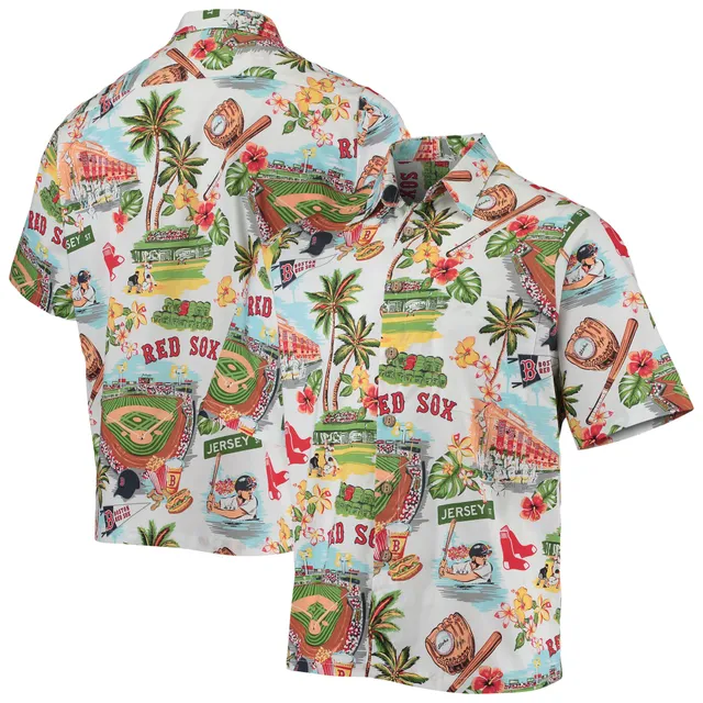 Men's Reyn Spooner White Oakland Athletics scenic Button-Up Shirt