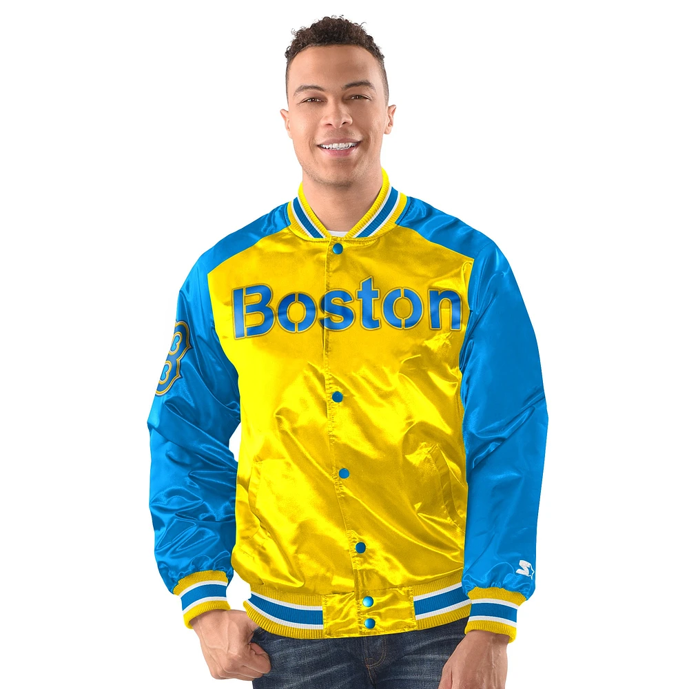 Men's Starter Boston Red Sox Varsity Full-Snap Jacket