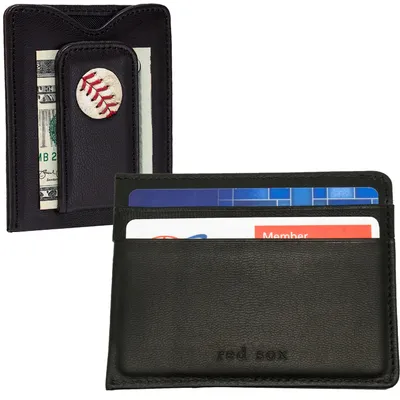 Boston Red Sox Tokens & Icons Game-Used Baseball Wallet