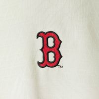 Men's Tommy Bahama Cream Boston Red Sox Baseball Camp Button-Up Shirt