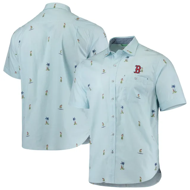 Men's Tommy Bahama Navy Boston Red Sox Tropical Horizons Button-Up Shirt Size: Large