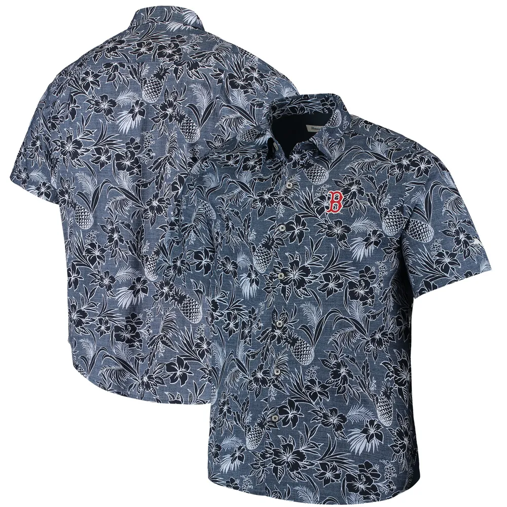 Lids Boston Red Sox Tommy Bahama Sport Tiki Luau Button-Up Shirt - Navy