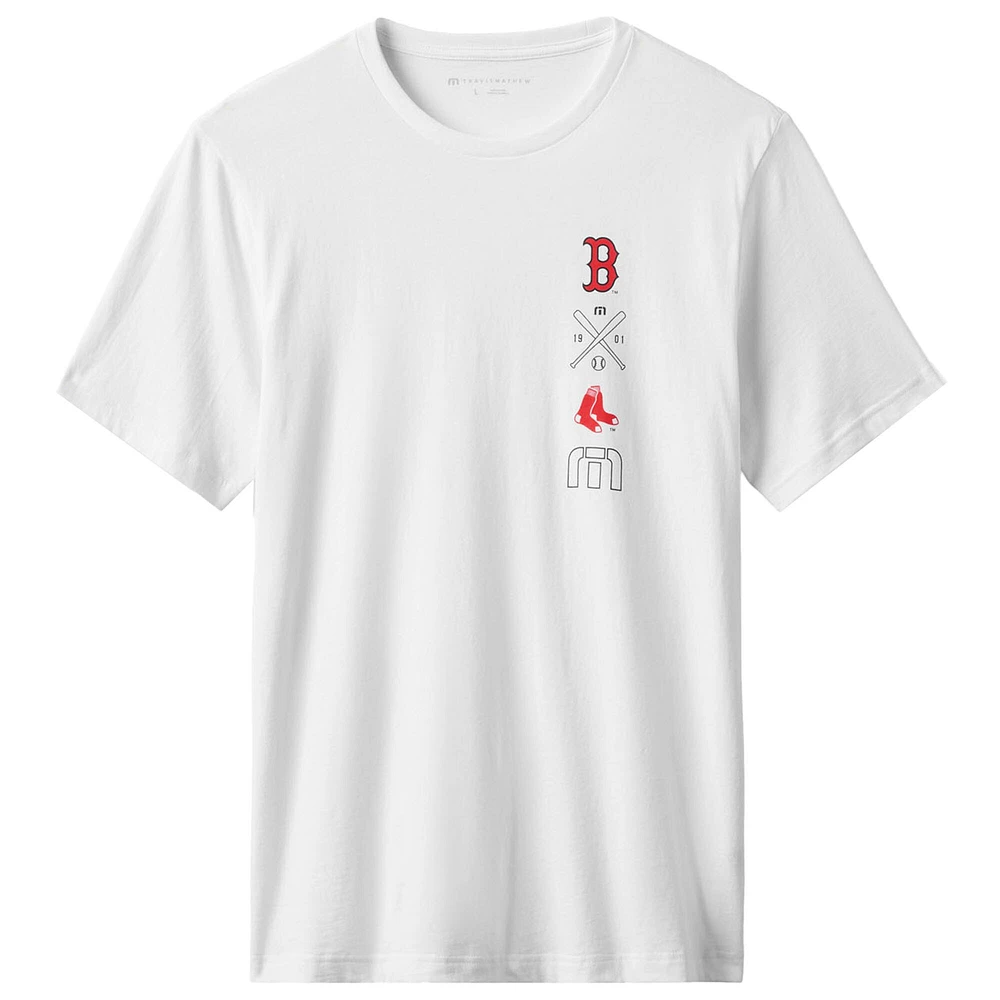 T-shirt blanc Sunset Slam 2.0 des Boston Red Sox pour homme TravisMathew