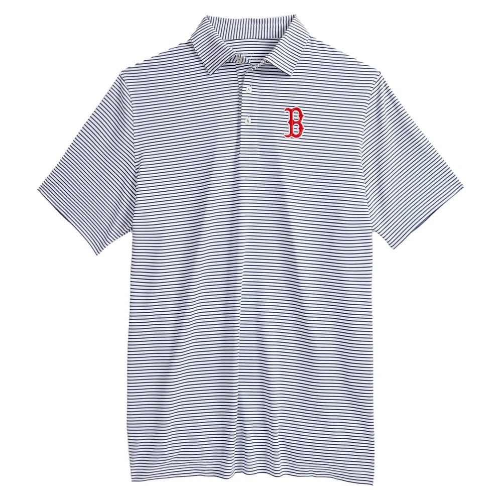 Men's Vineyard Vines  Navy Boston Red Sox Bradley Stripe Polo