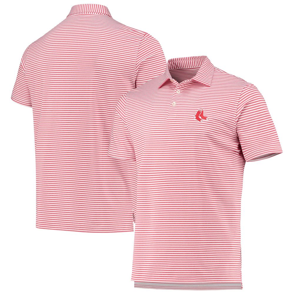 Men's Vineyard Vines Red Boston Sox Heathered Winstead Sankaty Polo