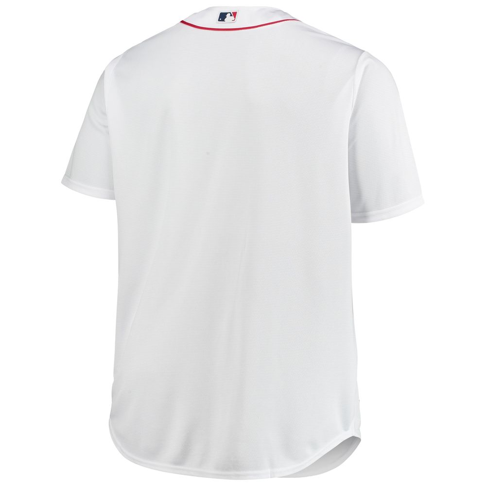 Men's White Boston Red Sox Big & Tall Home Replica Team Jersey