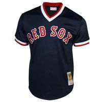 Mitchell & Ness Ted Williams Boston Red Sox 1990 Authentic Cooperstown Collection Batting Practice Jersey - Navy Blue