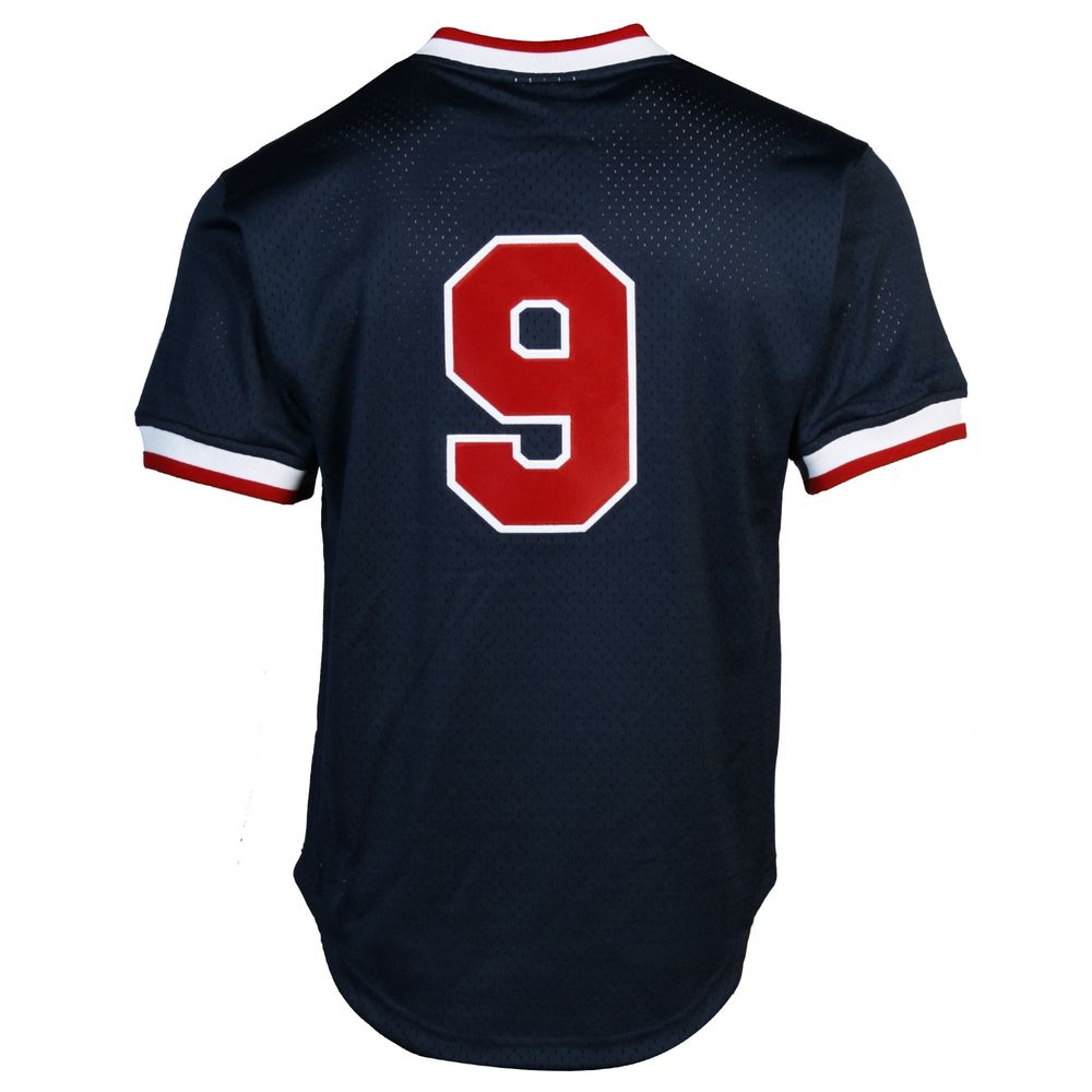 Mitchell & Ness Ted Williams Boston Red Sox 1990 Authentic Cooperstown Collection Batting Practice Jersey - Navy Blue