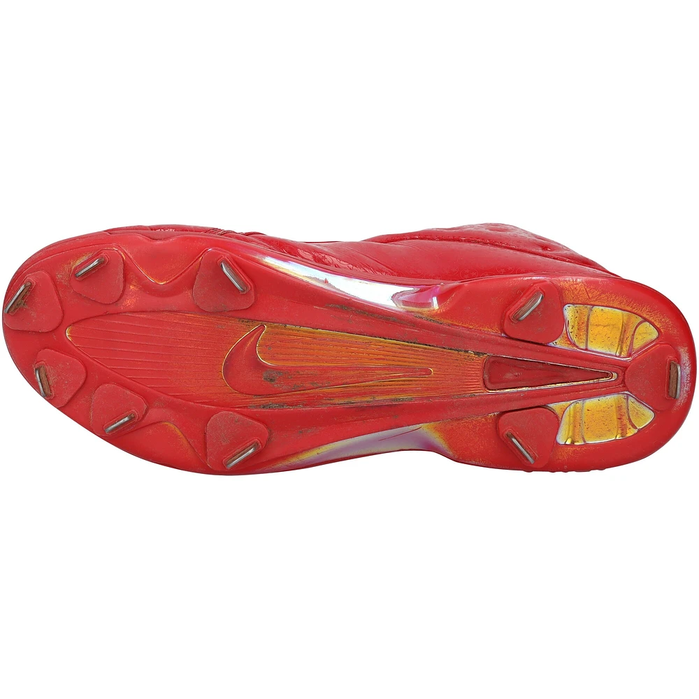 Mookie Betts Boston Red Sox Autographed Game-Used Red Jordan Brand Cleats from the 2019 MLB Season