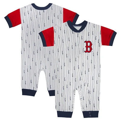 Newborn & Infant Fanatics White Boston Red Sox Logo Best Series Full-Snap Jumper