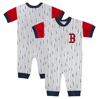 Newborn & Infant Fanatics White Boston Red Sox Logo Best Series Full-Snap Jumper