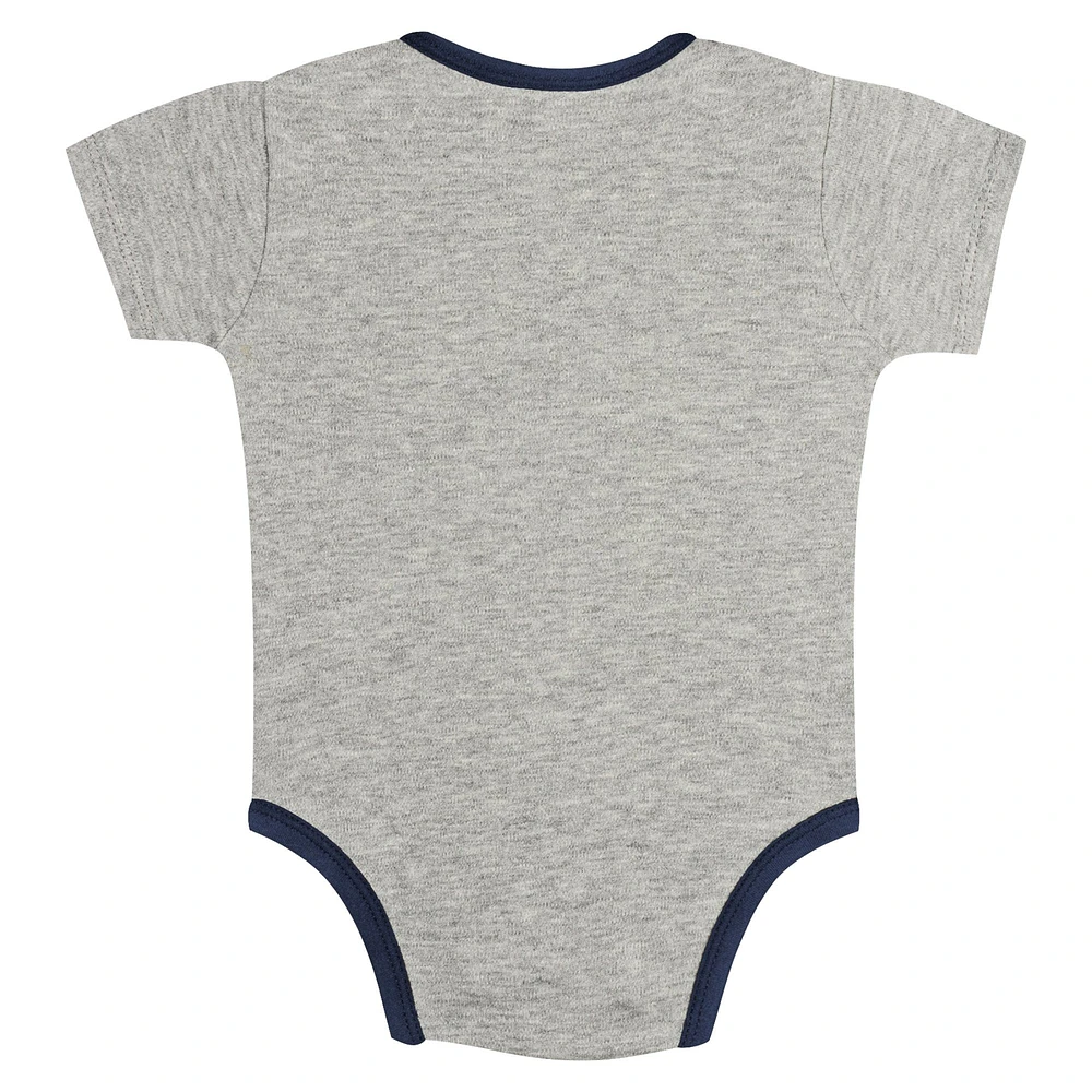 Newborn & Infant Gray/White Boston Red Sox Two-Pack Play Ball Bodysuit Set