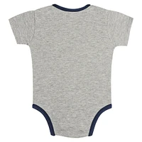 Newborn & Infant Gray/White Boston Red Sox Two-Pack Play Ball Bodysuit Set