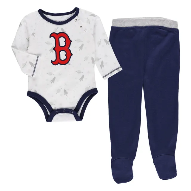 Outerstuff Newborn & Infant Red/White/Heather Gray Boston Red Sox Biggest Little Fan 3-Pack Bodysuit Set