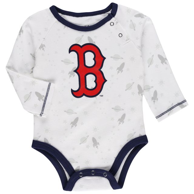 Ensemble body, chapeau et pantalon à pieds pour nouveau-né nourrisson, bleu marine/blanc, Boston Red Sox Dream Team