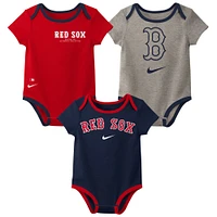 Newborn & Infant Nike Boston Red Sox Three-Pack Bodysuit Set