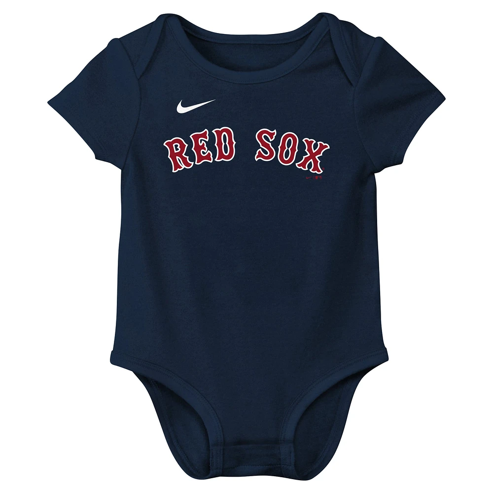 Newborn & Infant Nike David Ortiz Navy Boston Red Sox Fuse Name Number Bodysuit