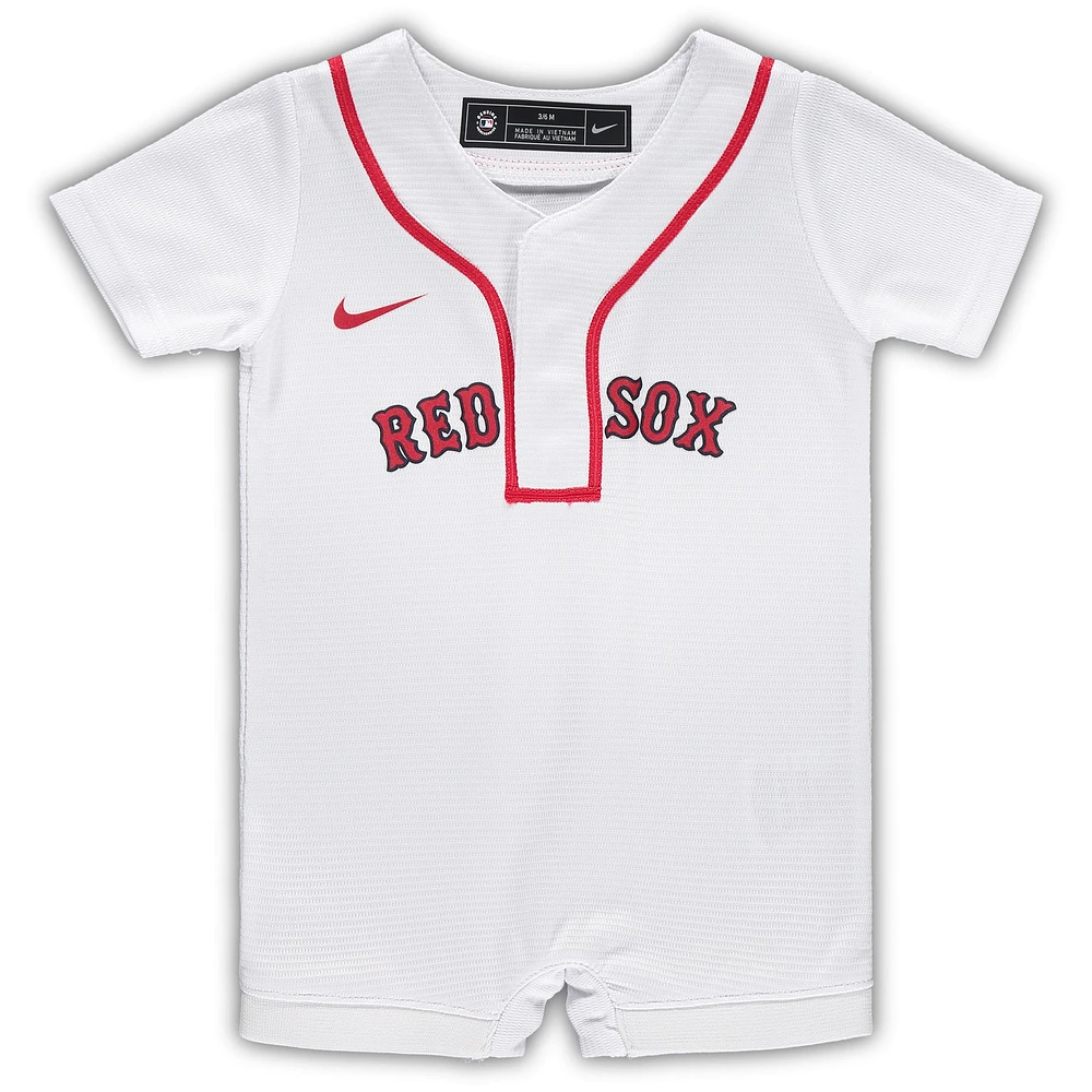 Barboteuse officielle en jersey Nike des Boston Red Sox pour nouveau-né et bébé