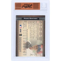 Pedro Martinez Boston Red Sox 2004 Playoff Prime Cuts 3 Couleur Jeu Utilisé Relic #25 #24/25 Carte