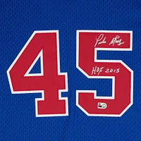 Pedro Martinez Boston Red Sox Autographed Blue Mitchell & Ness Replica Batting Practice Jersey with "HOF 15" Inscription