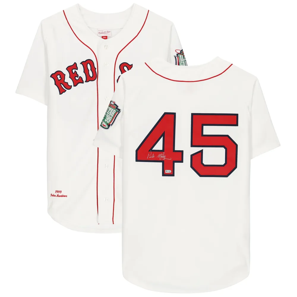 Lids Pedro Martinez Boston Red Sox Fanatics Authentic Autographed Mitchell  & Ness Authentic Jersey - White