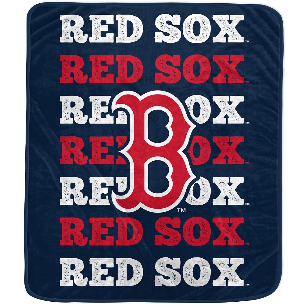 Couverture en peluche avec logo Pegasus Boston Red Sox 60'' x 70''