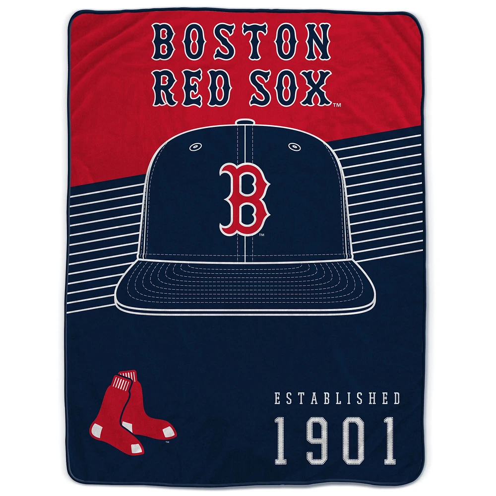 Couverture Pegasus Boston Red Sox à rayures 60" x 80"