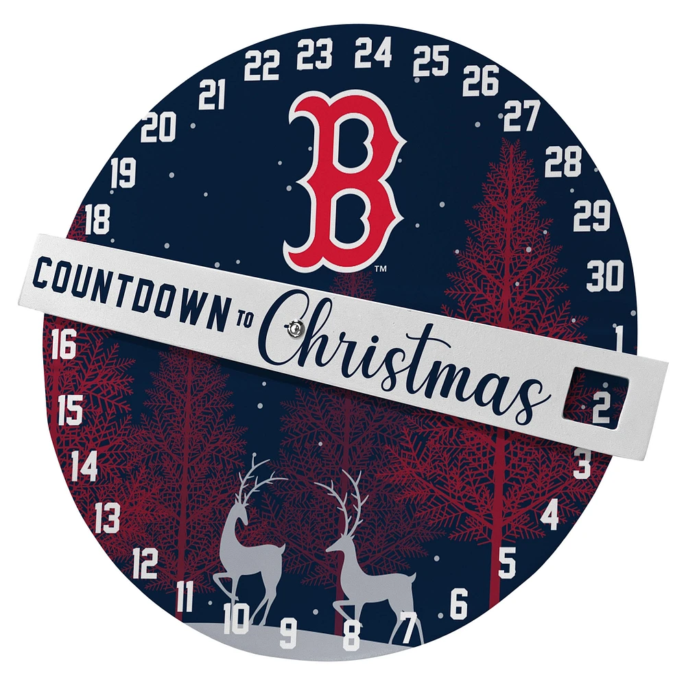 Panneau mural Pegasus Boston Red Sox, compte à rebours jusqu'à Noël