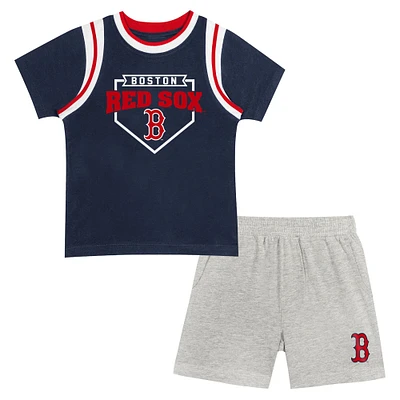 Preschool Fanatics Boston Red Sox Loaded Base T-Shirt & Shorts Set