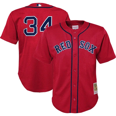 Preschool Mitchell & Ness David Ortiz Red Boston Sox Cooperstown Collection Mesh Batting Practice Jersey