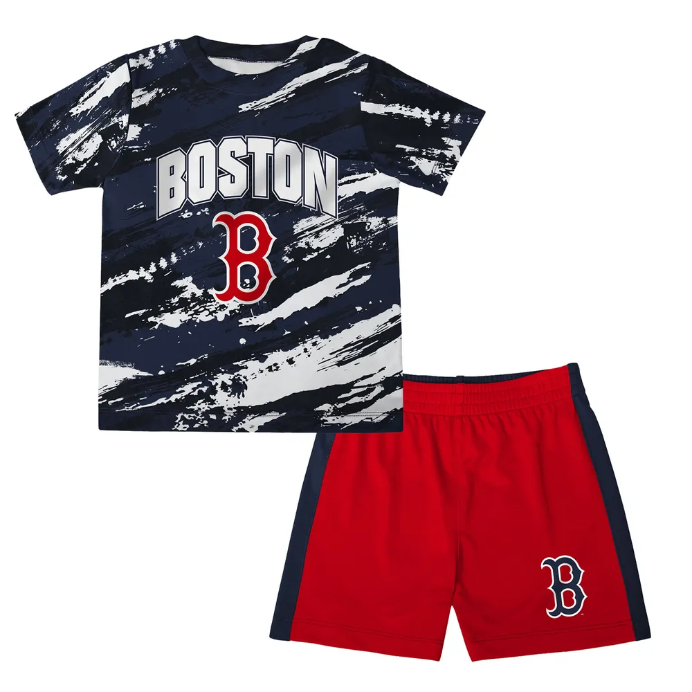 Lids Boston Red Sox Preschool Stealing Homebase 2.0 T-Shirt & Shorts Set -  Navy/Red