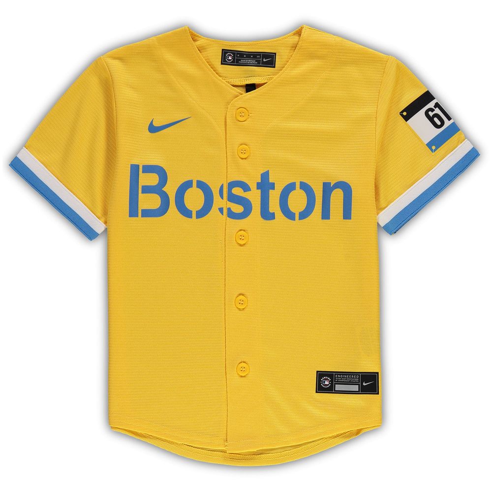 Preschool Nike Gold Boston Red Sox MLB City Connect Replica Team Jersey