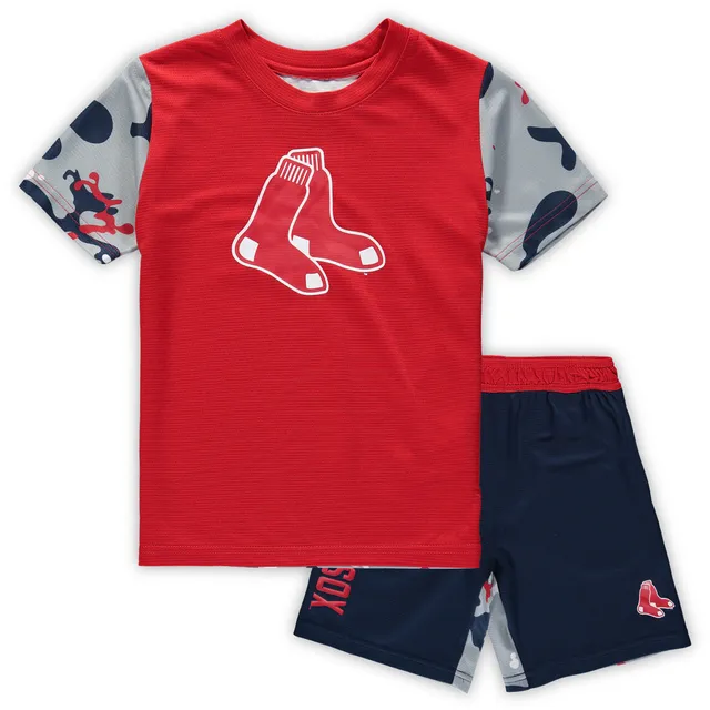 Boston Red Sox Toddler Batters Box T-Shirt & Pants Set - Navy/Red