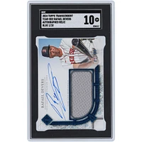 Rafael Devers Boston Red Sox Autographed 2024 Topps Transcendent Blue Autograph Relic #TCAR-RD2 #1/10 SGC Authenticated 10 Card