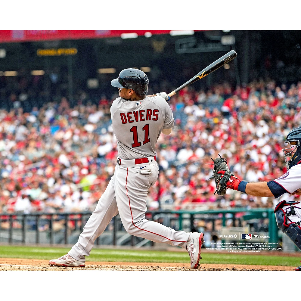 Rafael Devers Boston Red Sox Unsigned Home Run vs. Washington Nationals Photograph