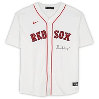 Maillot Nike blanc autographié par Roman Anthony des Boston Red Sox - Signature sur le devant