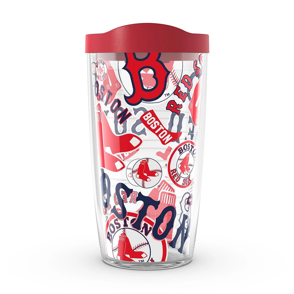 Tervis Red Sox de Boston 16oz. Gobelet entièrement enveloppé avec couvercle