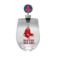 The Memory Company Boston Red Sox 15oz. Stemless Tumbler With Wine Bottle Stopper