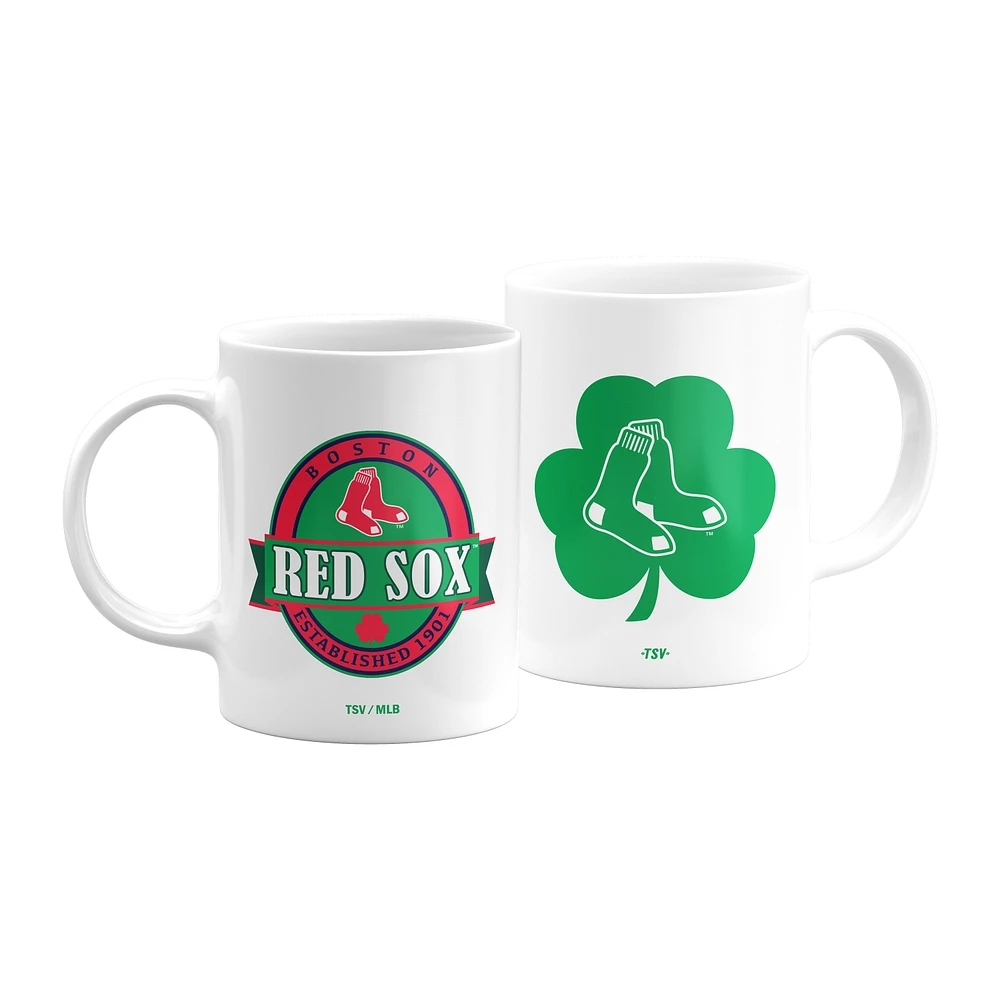 The Sports Vault White Boston Red Sox 2021 St. Patrick's Day - 11oz. Coffee Mug 2-Pack