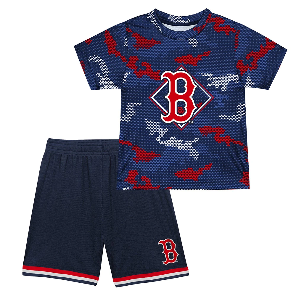 Toddler Fanatics Navy Boston Red Sox Field Ball T-Shirt & Shorts Set