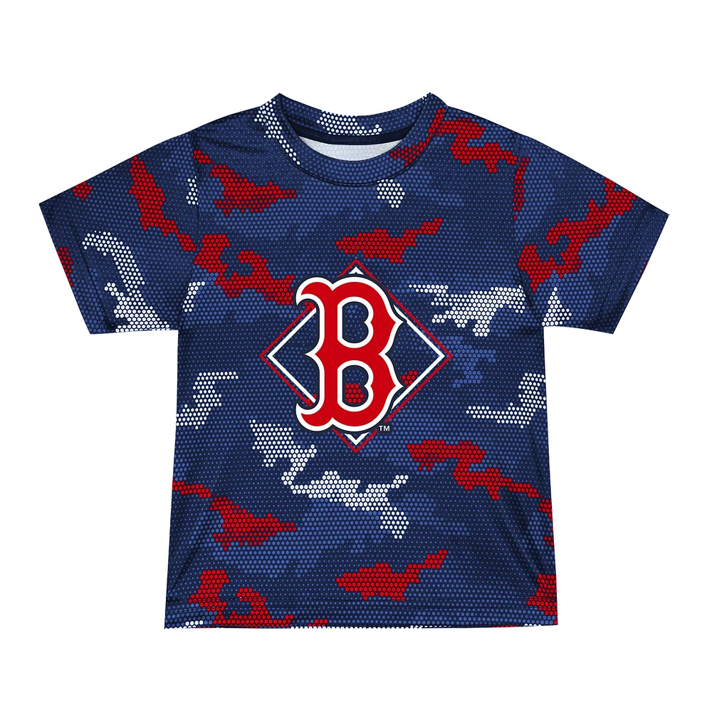 Ensemble t-shirt et short Fanatics pour tout-petits Boston Red Sox Field Ball bleu marine