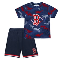 Ensemble t-shirt et short Fanatics pour tout-petits Boston Red Sox Field Ball bleu marine