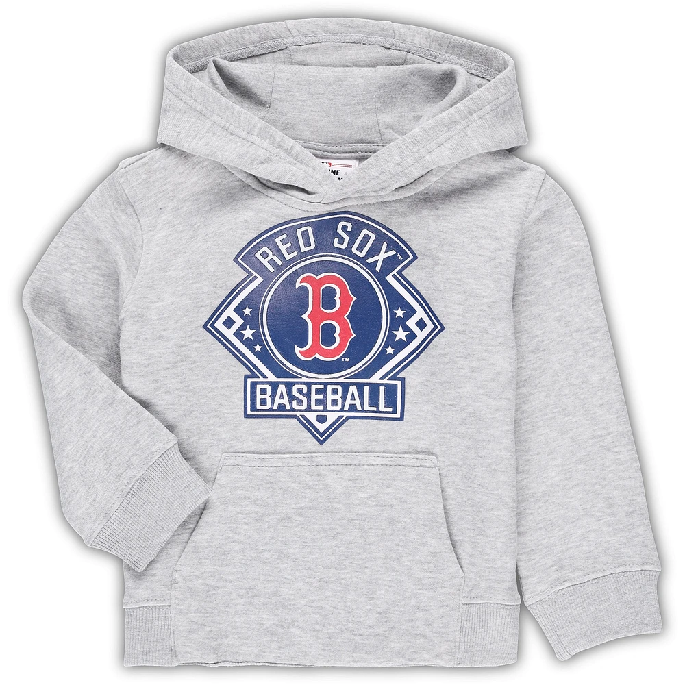 Sweat à capuche gris chiné Boston Red Sox Fence Swinger pour tout-petit