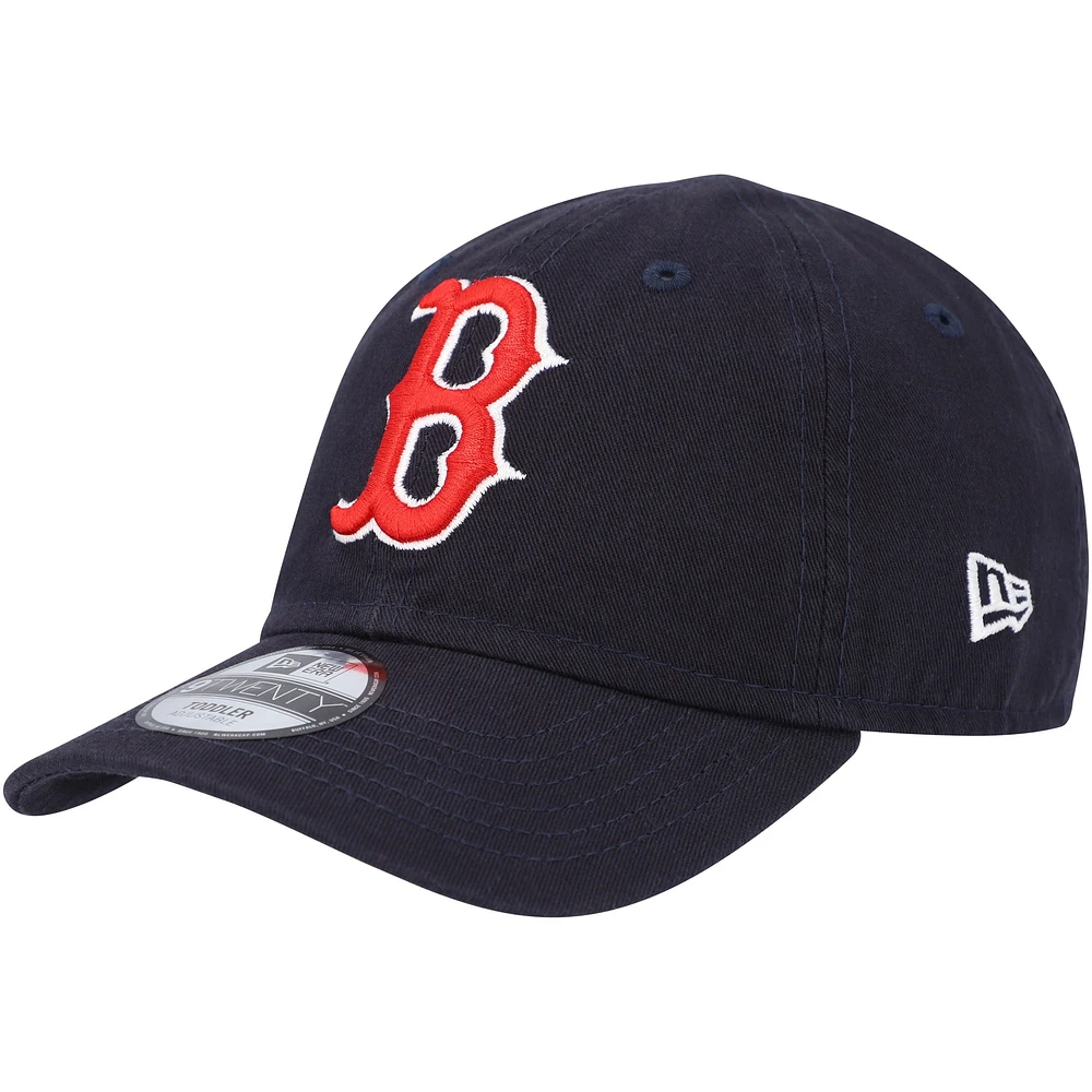 Toddler New Era Navy Boston Red Sox Team 9TWENTY Adjustable Hat