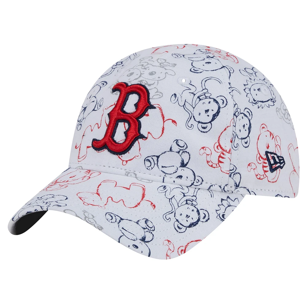 Casquette flexible 9FORTY New Era Boston Red Sox Animal pour tout-petit, blanche