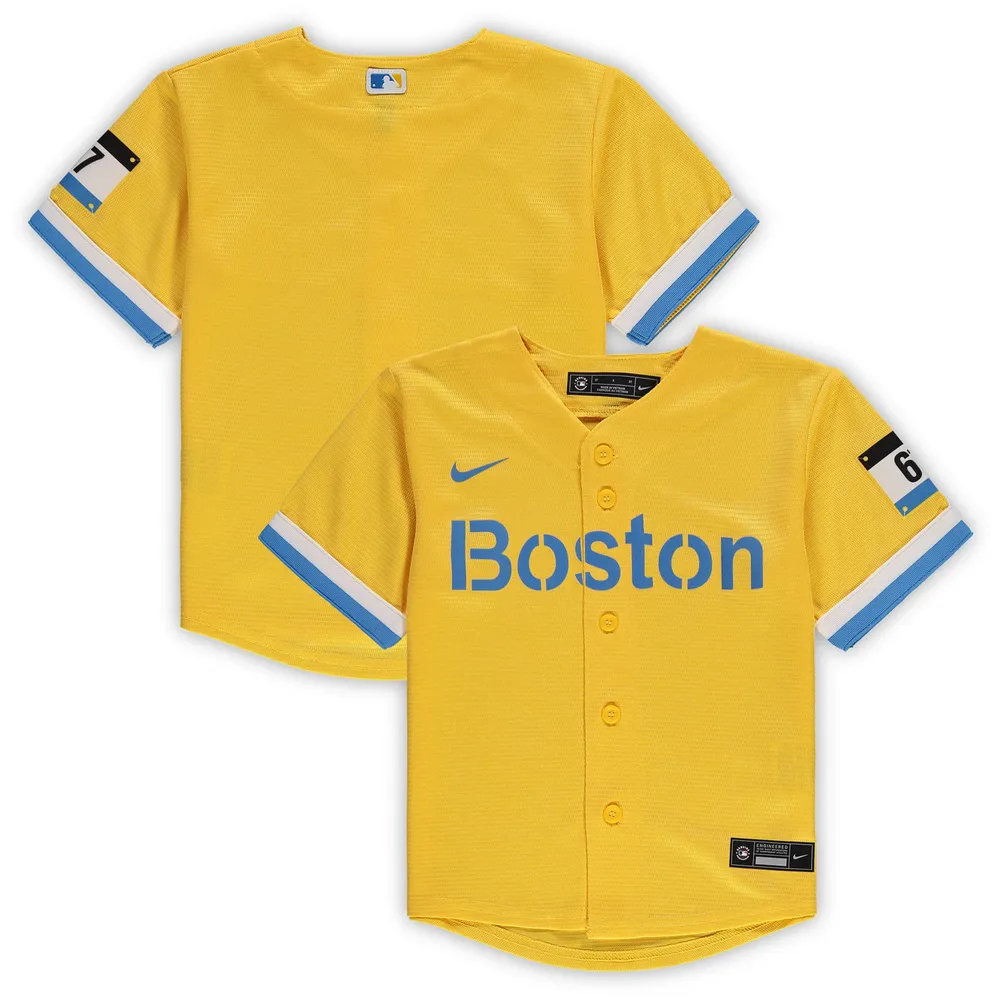 Maillot Nike Or Boston Red Sox MLB City Connect Replica Team pour tout-petit