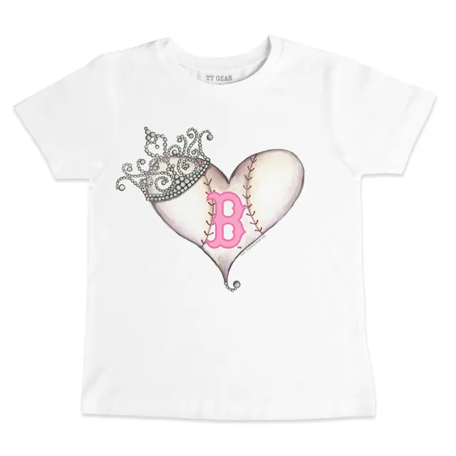 Infant Tiny Turnip Red Boston Sox Baseball Love T-Shirt