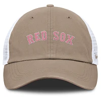 Unisex Nike Khaki/White Boston Red Sox Club Trucker Adjustable Hat