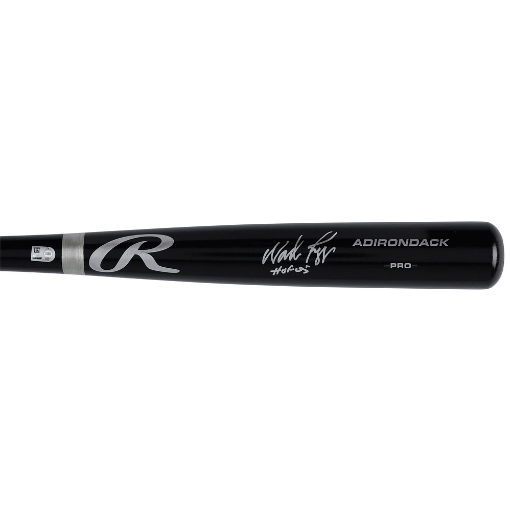 Batte Rawlings Pro noire autographiée par Wade Boggs des Boston Red Sox avec inscription « HOF 05 »