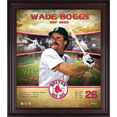 Framed Wade Boggs Boston Red Sox Autographed Mitchell and Ness